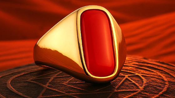 Coral Moonga Panchdhatu Ring