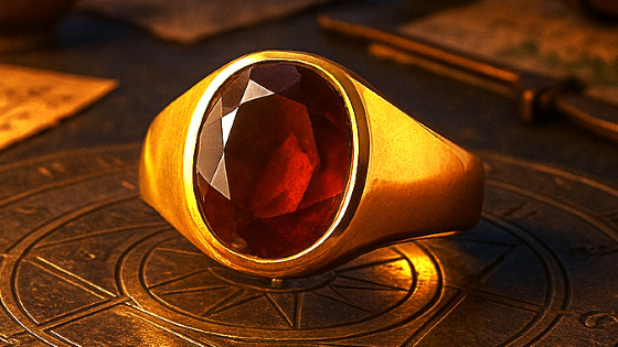 Hessonite (Gomed) Panchdhatu Ring | Lab certified | Adjustable Ring