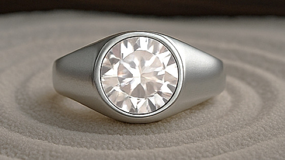 Zircon Sterling Silver Ring | Lab certified | Adjustable Ring