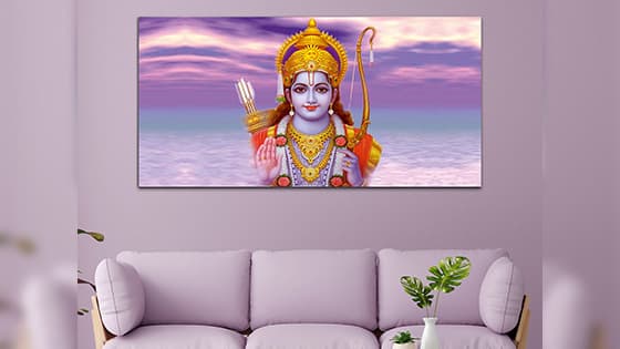 Shree Ram tample Orange & Yellow (WP_0266F)