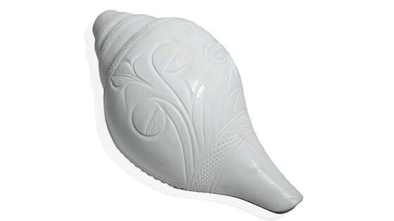Premium Large White And Loud Blowing Shankh